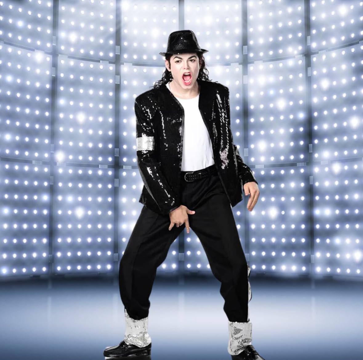 Amazon.co.jp: マイケル・ジャクソン 等身大フィギュア, スパンコール